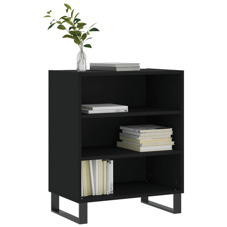 Vidaxl dressoir 57x35x70 cm bewerkt hout zwart