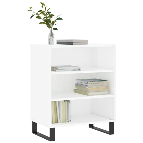Vidaxl dressoir 57x35x70 cm bewerkt hout hoogglans wit