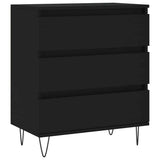 Vidaxl dressoir 60x35x70 cm bewerkt hout zwart