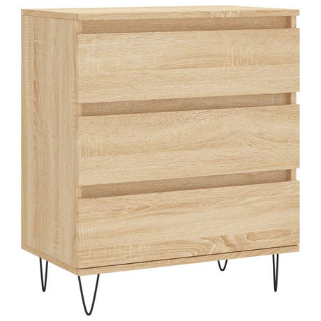 Vidaxl dressoir 60x35x70 cm bewerkt hout sonoma eikenkleurig