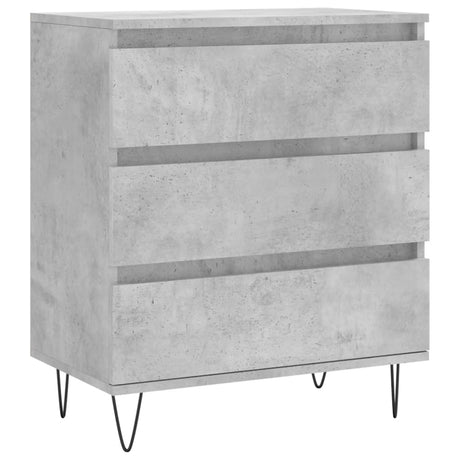 Vidaxl dressoir 60x35x70 cm bewerkt hout betongrijs