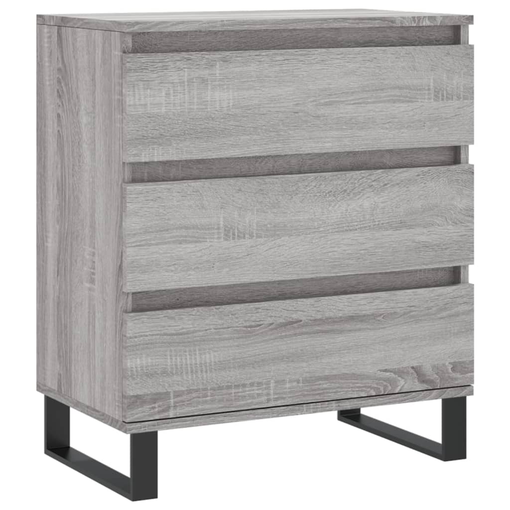 Vidaxl dressoir 60x35x70 cm bewerkt hout grijs sonoma eikenkleurig