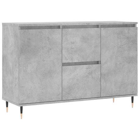 Vidaxl dressoir 101,5x35x70 cm bewerkt hout betongrijs
