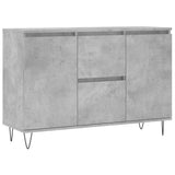 Vidaxl dressoir 101,5x35x70 cm bewerkt hout betongrijs