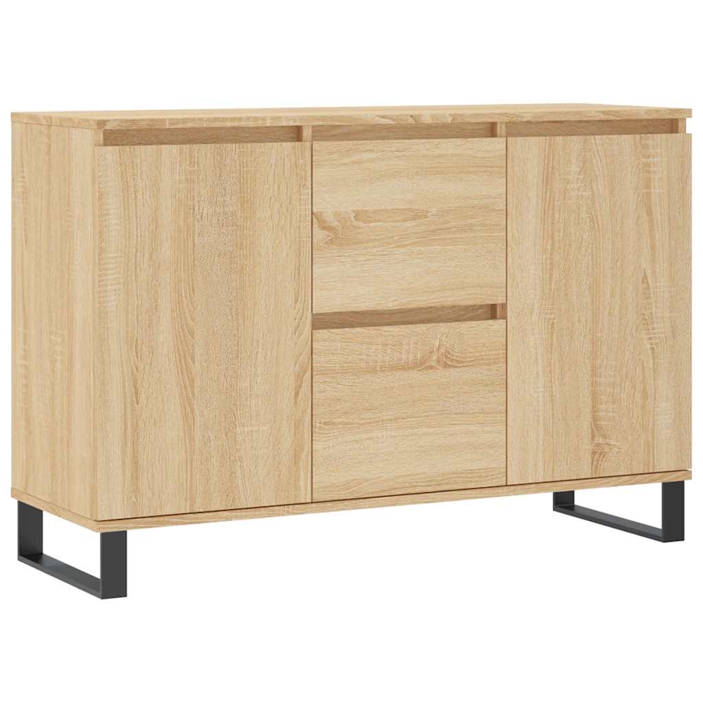 Vidaxl dressoir 101,5x35x70 cm bewerkt hout sonoma eikenkleurig