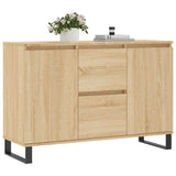 Vidaxl dressoir 101,5x35x70 cm bewerkt hout sonoma eikenkleurig