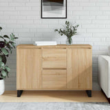 Vidaxl dressoir 101,5x35x70 cm bewerkt hout sonoma eikenkleurig