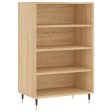 Vidaxl hoge kast 57x35x90 cm bewerkt hout sonoma eikenkleurig