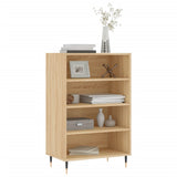 Vidaxl hoge kast 57x35x90 cm bewerkt hout sonoma eikenkleurig