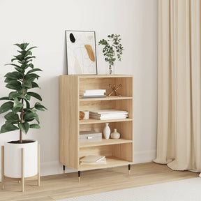 Vidaxl hoge kast 57x35x90 cm bewerkt hout sonoma eikenkleurig