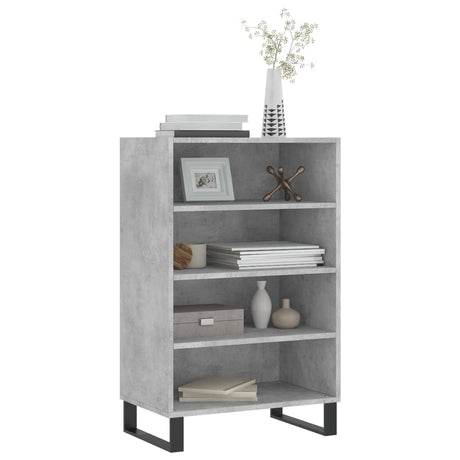 Vidaxl hoge kast 57x35x90 cm bewerkt hout betongrijs