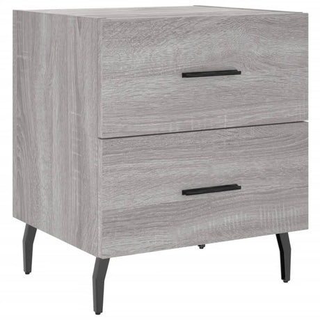 Vidaxl nachtkastje 40x35x47,5 cm bewerkt hout grijs sonoma eikenkleur