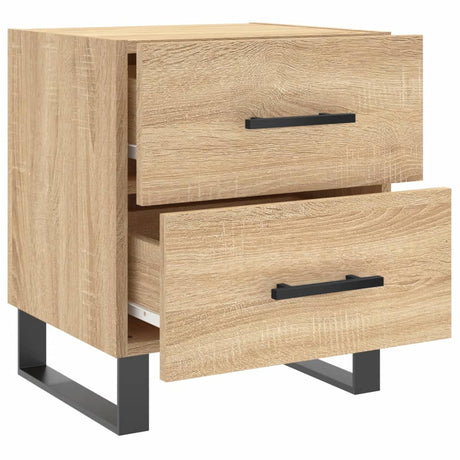 Vidaxl nachtkastje 40x35x47,5 cm bewerkt hout sonoma eikenkleurig