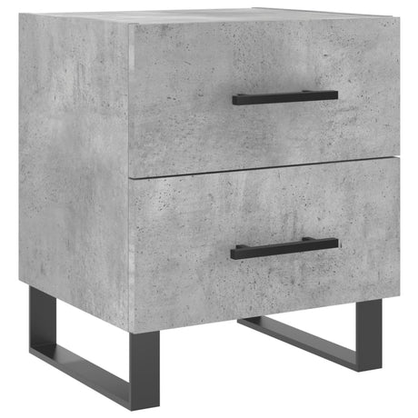 Vidaxl nachtkastje 40x35x47,5 cm bewerkt hout betongrijs