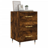 Vidaxl nachtkastje 40x40x66 cm bewerkt hout gerookt eikenkleurig