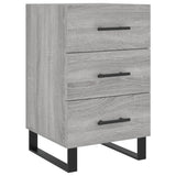 Vidaxl nachtkastje 40x40x66 cm bewerkt hout grijs sonoma eiken