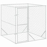 Vidaxl Dog Kennel til eksterne 2x2x2 m galvaniseret stålsølv