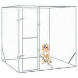Vidaxl hondenkennel voor buiten 2x2x2 m gegalvaniseerd staal zilver