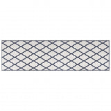 Vidaxl buitenkleed omkeerbaar 80x250 cm marineblauw en wit