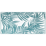 Vidaxl Rugoor Rapoor réversible 80x150 cm Aqua et blanc