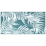 Vidaxl Rugoor Rapoor réversible 80x150 cm Aqua et blanc