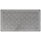 Vidaxl ausserhalb rug reversibel 80x150 cm gro a wäiss