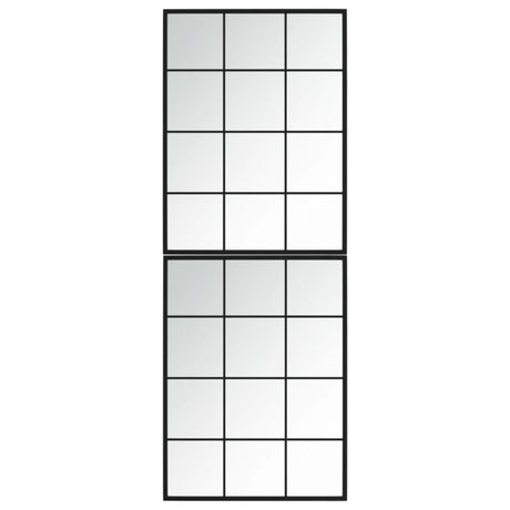 Vidaxl wandspiegels 2 st 80x60 cm metaal zwart
