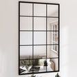Vidaxl wandspiegels 3 st 100x60 cm metaal zwart