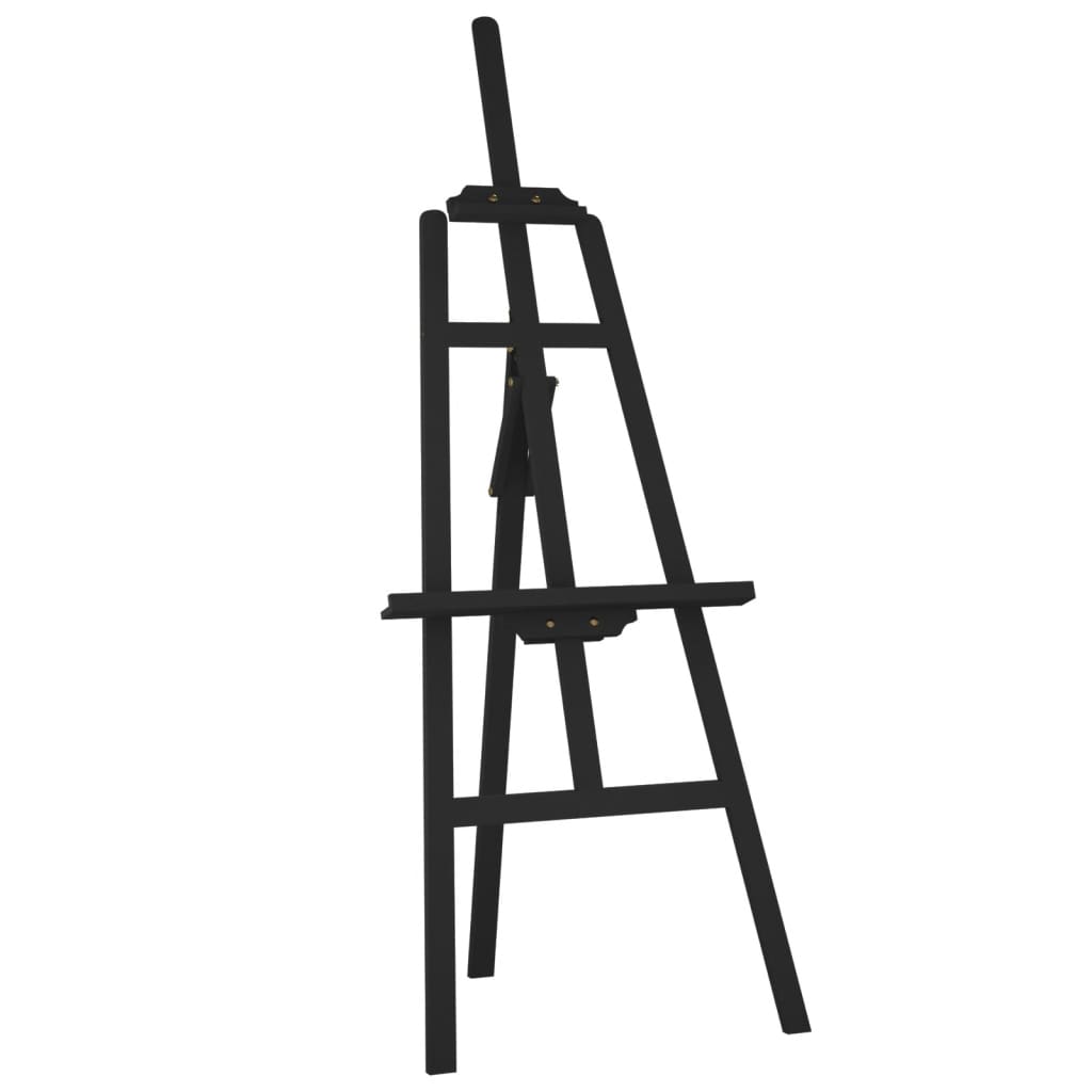 Vidaxl Easel 53.5x95x127 cm Pine solide noir