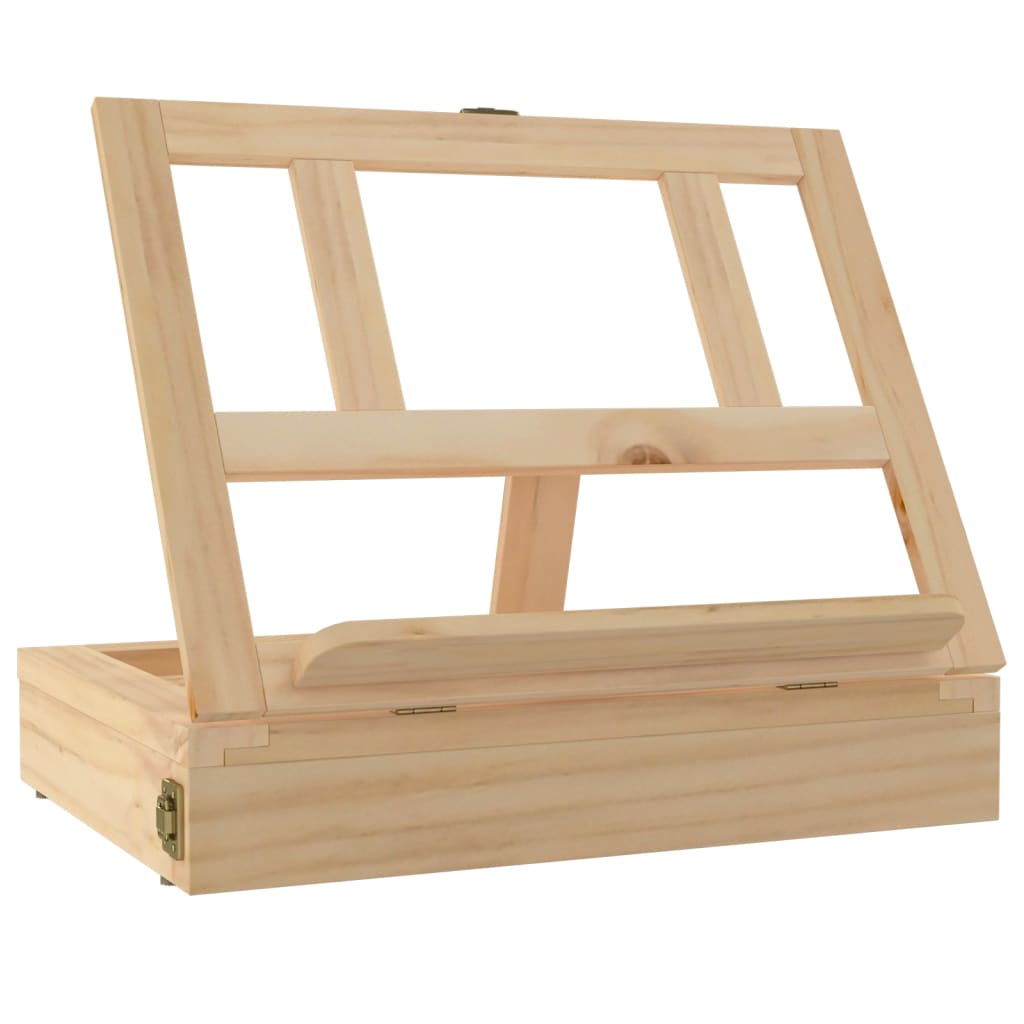 Vidaxl tafelezel met lade 33,5x25,5x7 cm massief grenenhout