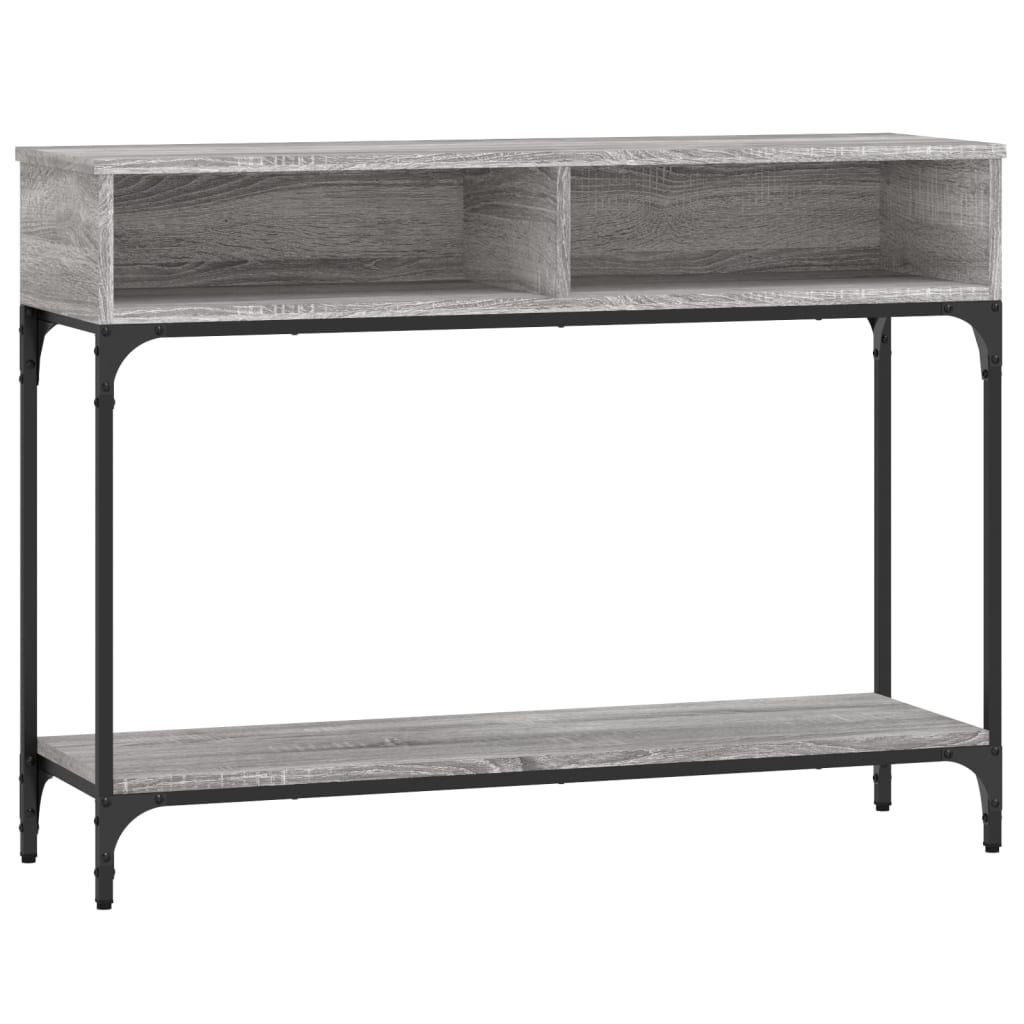 Vidaxl wandtafel 100x30,5x75 cm bewerkt hout grijs sonoma eikenkleurig
