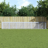 VidaXL Kippenhok met dak 603x98x90 cm gegalvaniseerd staal antraciet