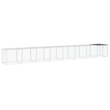 VidaXL Kippenhok met dak 803x98x90 cm gegalvaniseerd staal antraciet