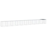 VidaXL Kippenhok met dak 1003x98x90 cm gegalvaniseerd staal antraciet