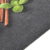 Vidaxl Kitchen mat washable herb print 60x180 cm velvet