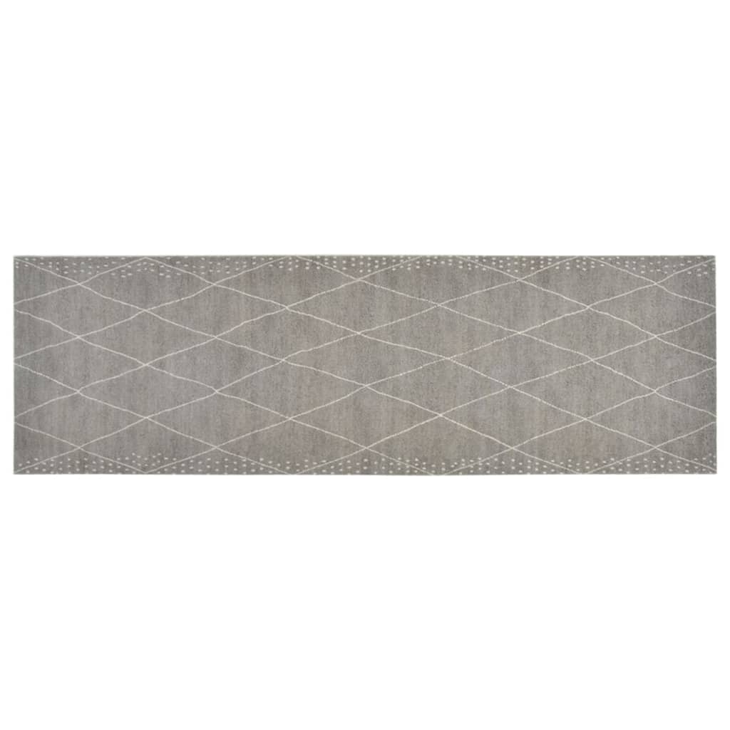 Vidaxl Kitchen Mat Washable Checkered 60x180 cm Velvet