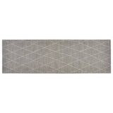 Vidaxl Kitchen Mat Washable Checkered 60x180 cm Velvet