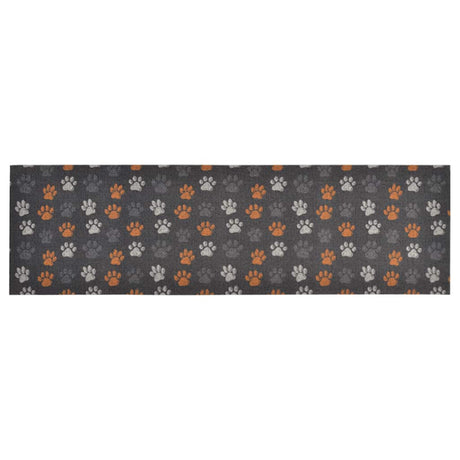 Vidaxl keukenmat wasbaar potenprint 60x180 cm fluweel