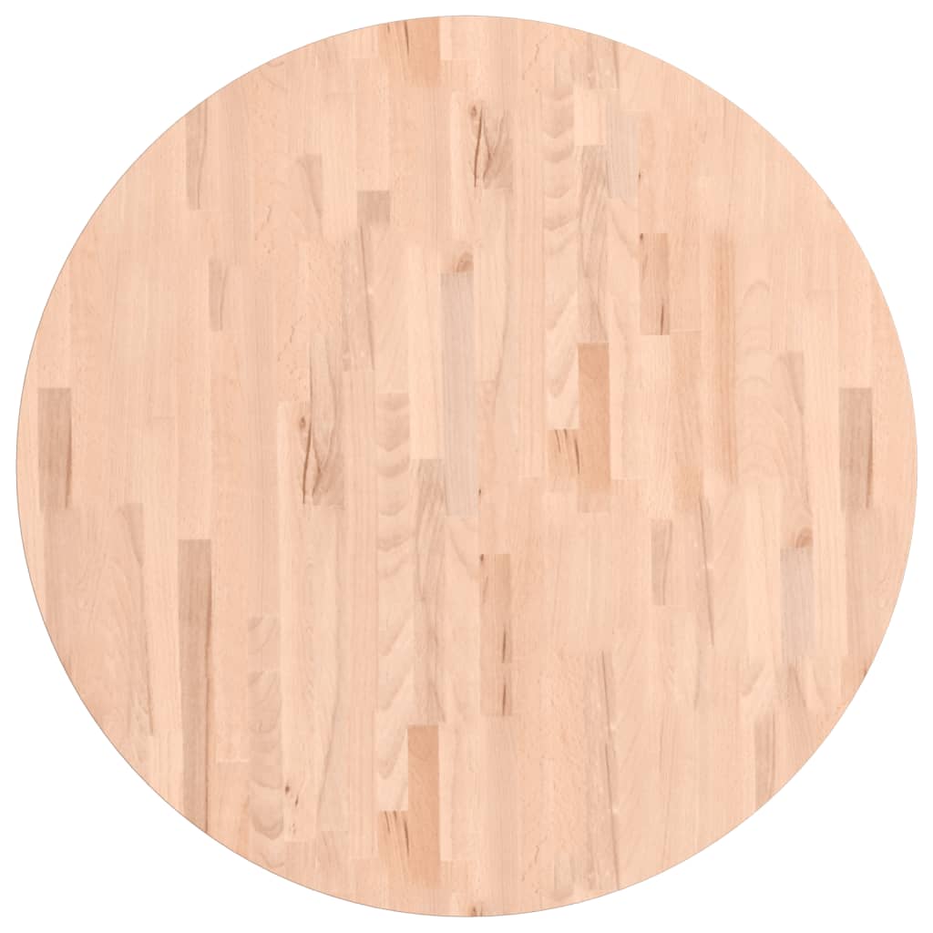 Vidaxl tafelblad rond ø90x1,5 cm massief beukenhout