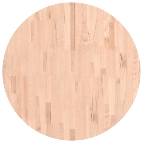 Vidaxl tafelblad rond ø80x4 cm massief beukenhout