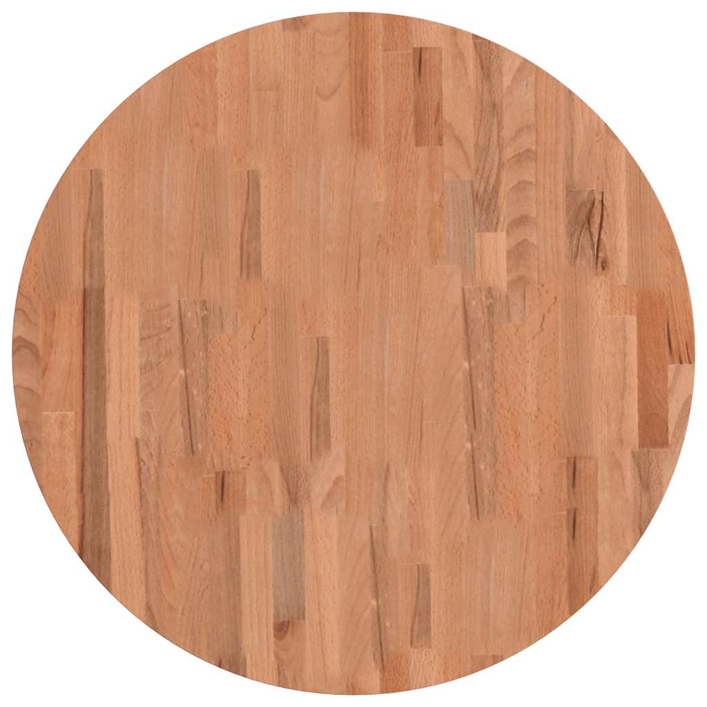 Vidaxl tafelblad rond ø70x1,5 cm massief beukenhout