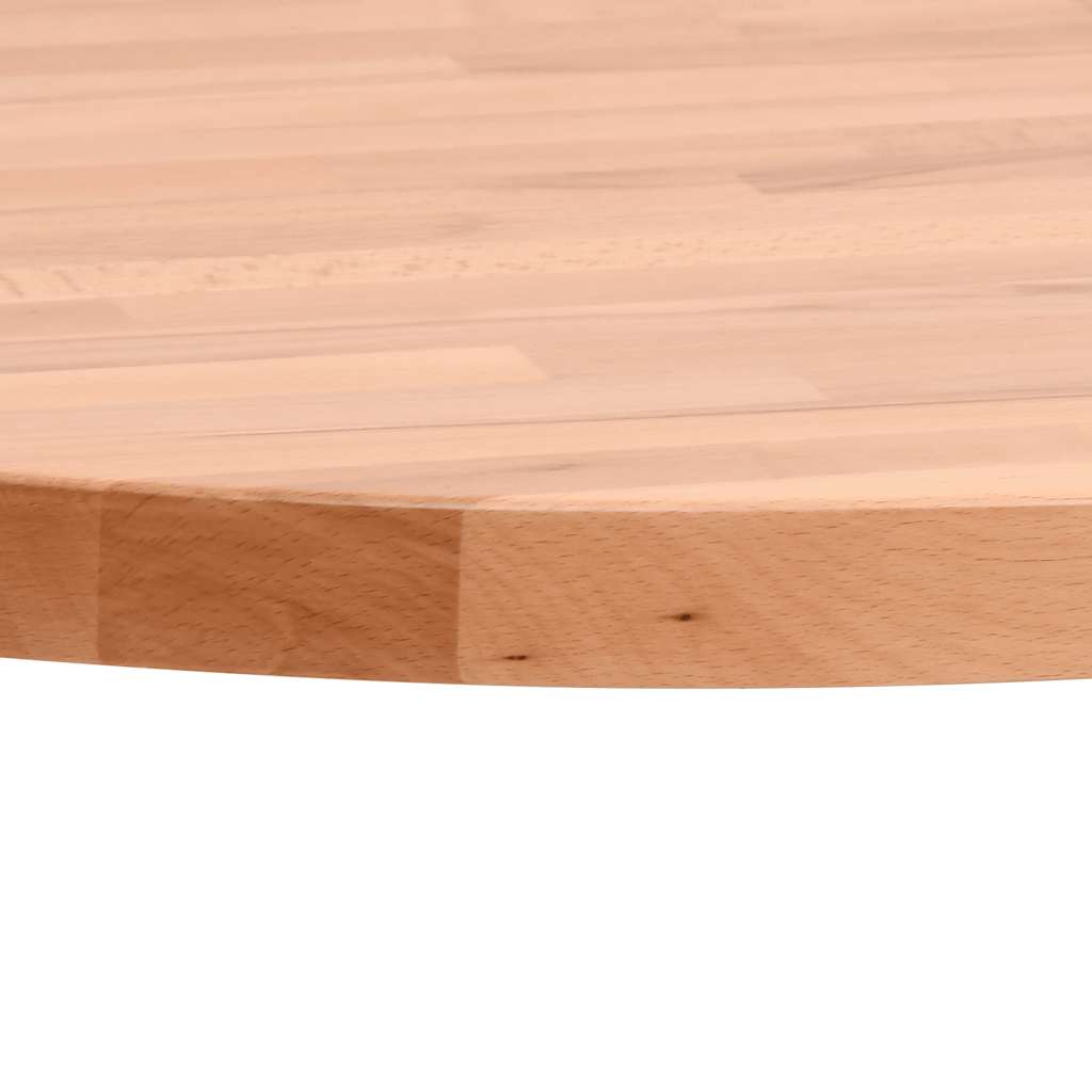 Vidaxl tafelblad rond ø70x1,5 cm massief beukenhout