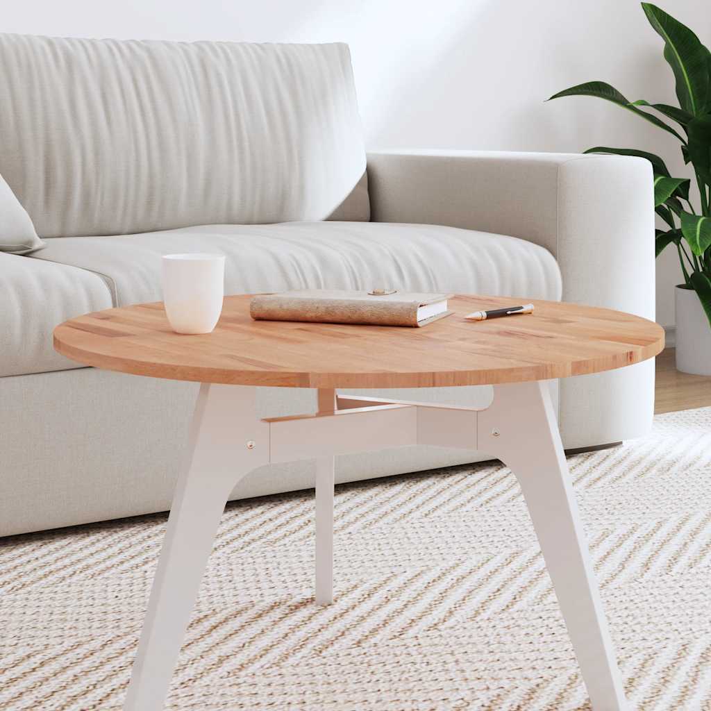 Vidaxl tafelblad rond ø70x1,5 cm massief beukenhout