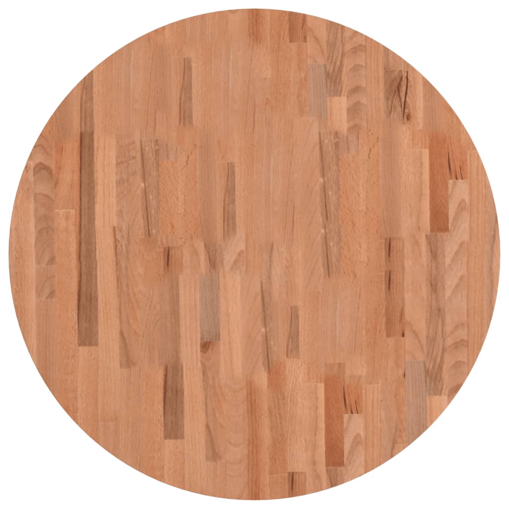 Vidaxl tafelblad rond ø80x1,5 cm massief beukenhout