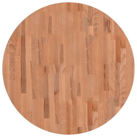 Vidaxl tafelblad rond ø80x1,5 cm massief beukenhout