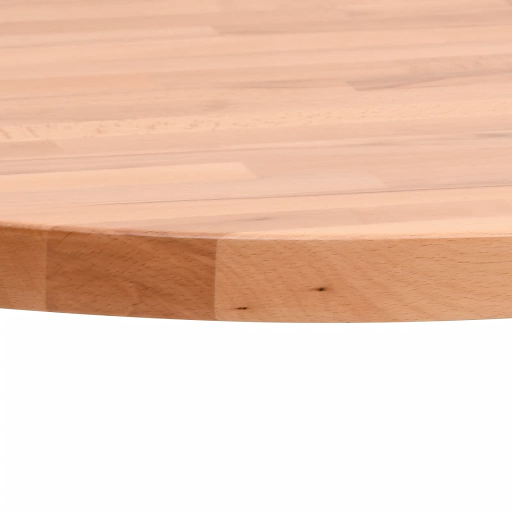Vidaxl tafelblad rond ø80x1,5 cm massief beukenhout