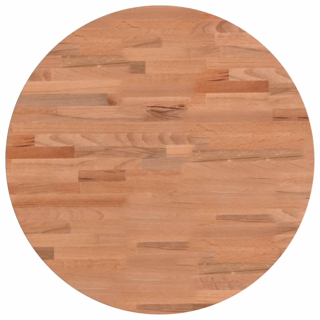 Vidaxl tafelblad rond ø50x2,5 cm massief beukenhout