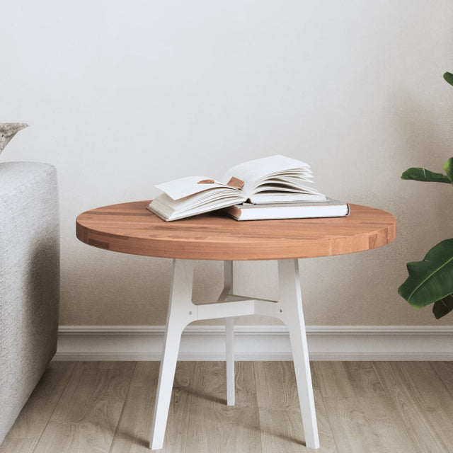 Vidaxl tafelblad rond ø50x2,5 cm massief beukenhout