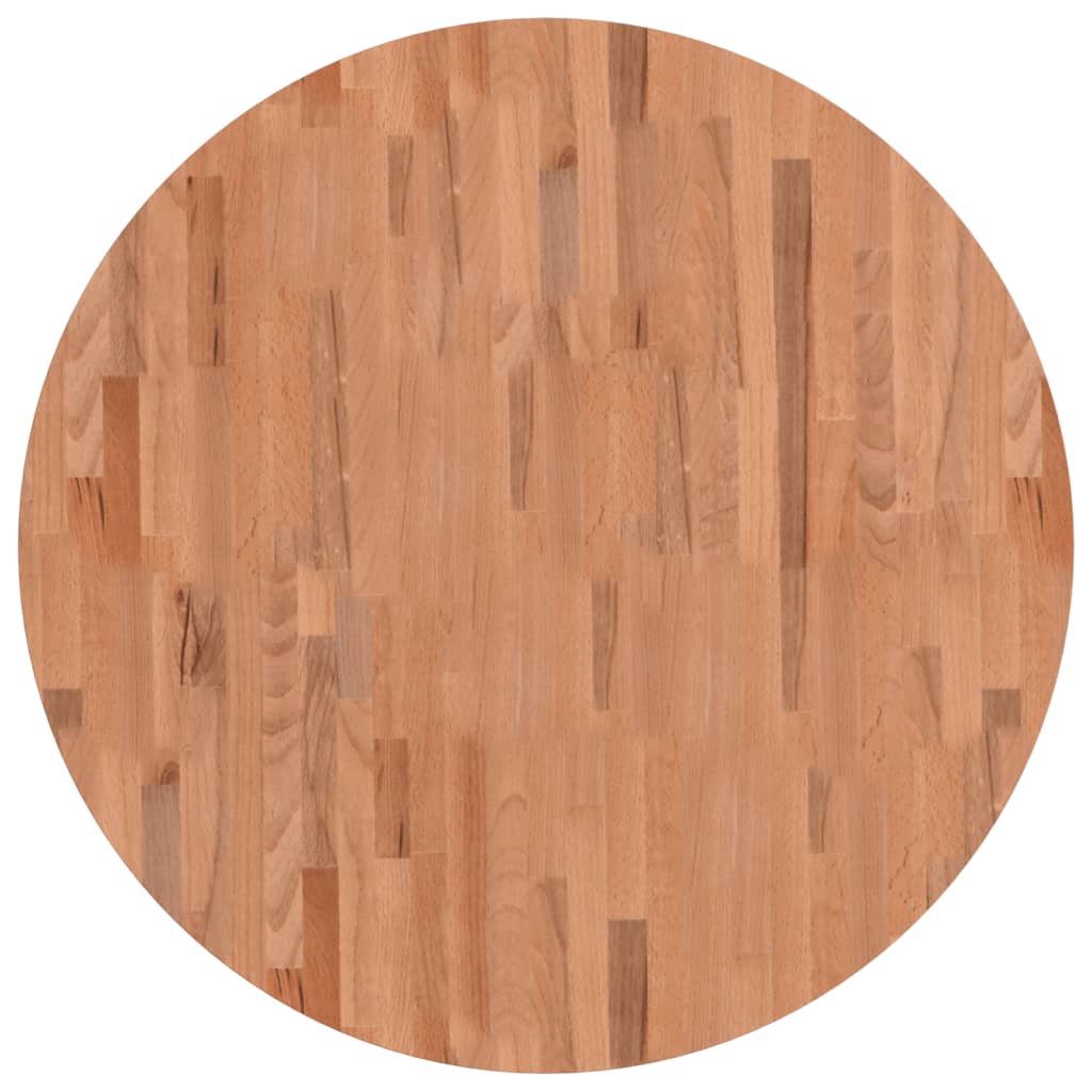 Vidaxl tafelblad rond ø90x2,5 cm massief beukenhout
