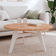 Vidaxl tafelblad rond ø90x2,5 cm massief beukenhout